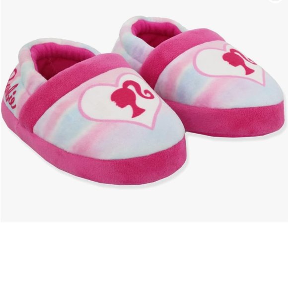 Barbie Rainbow Toddler and Little Girls Plush Aline Slippers - Picture 1 of 7